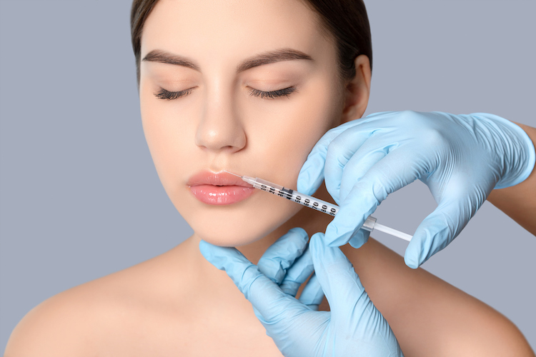 woman getting botox